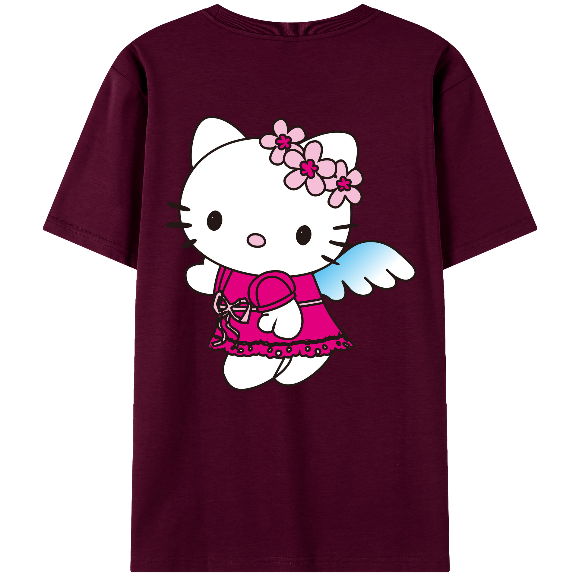 （画像用） Hello Kitty ハローキティ レディース半袖Tシャツ(バックプリント)